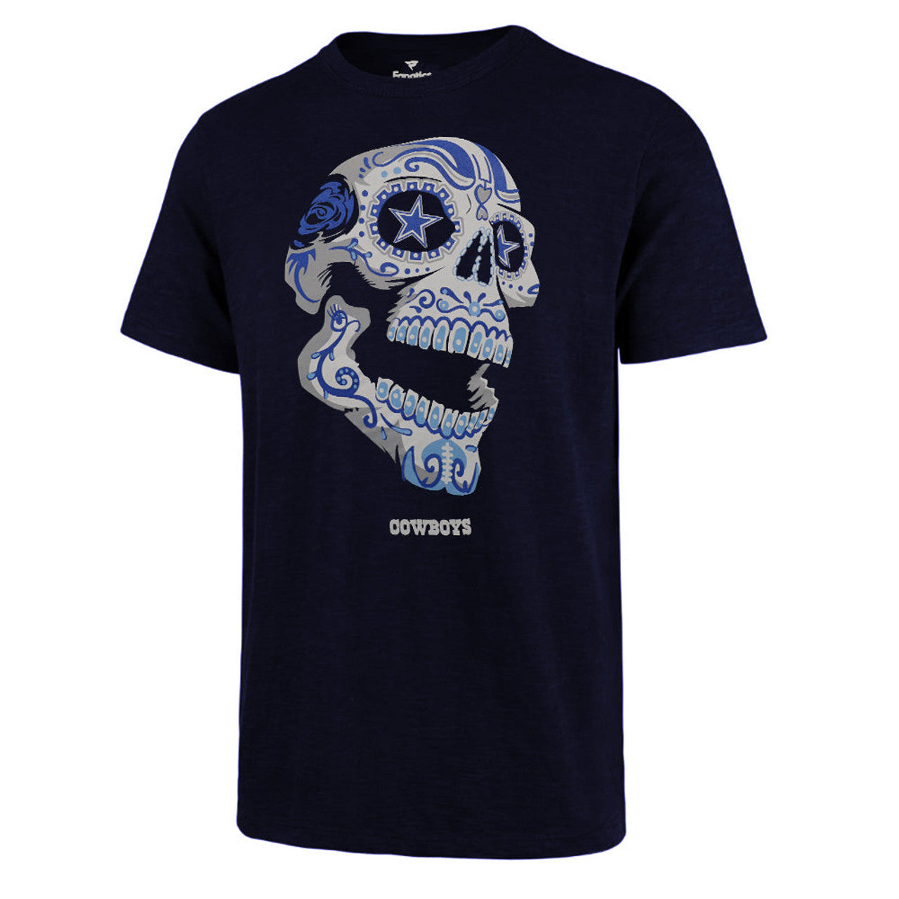 Dallas Cowboys Sugar Skull Short Sleeve Tee White / S