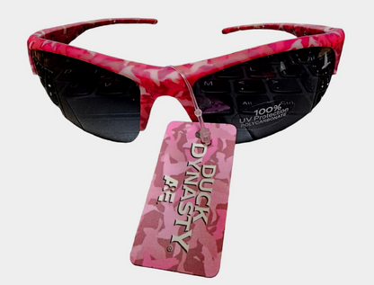 Pink Camouflage Blade Sunglasses