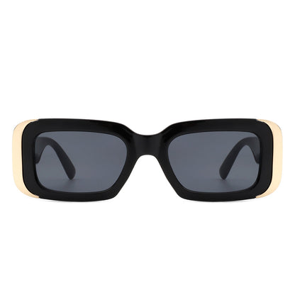 Quixotic - Rectangle Narrow Fashion Tinted Square Sunglasses-3
