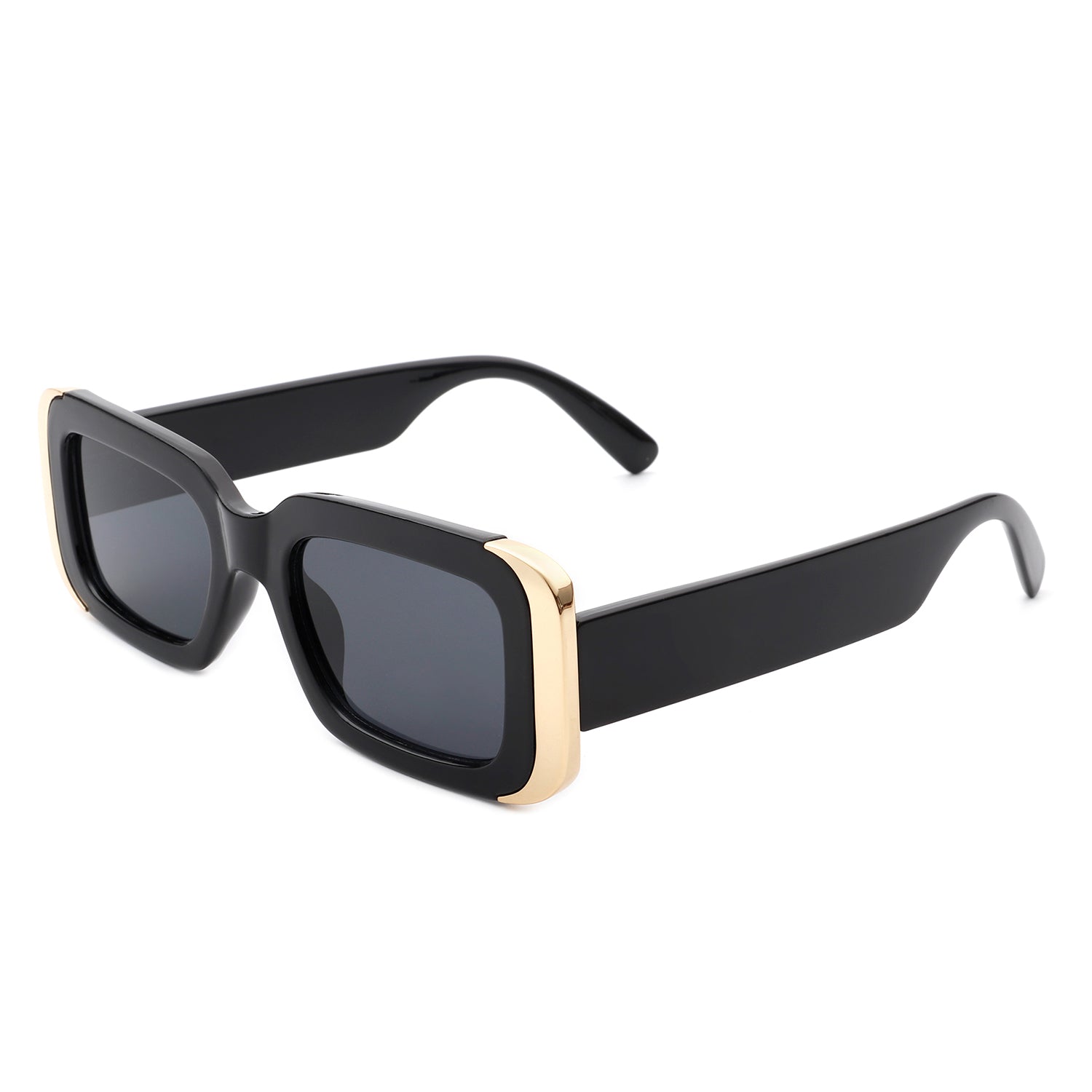 Quixotic - Rectangle Narrow Fashion Tinted Square Sunglasses-2