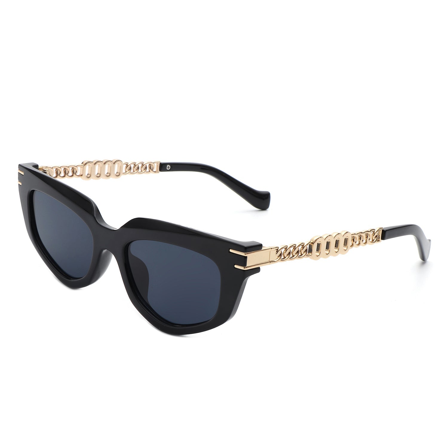 Skylight - Women Chic Chain Link Design Fashion Cat Eye Sunglasses-2