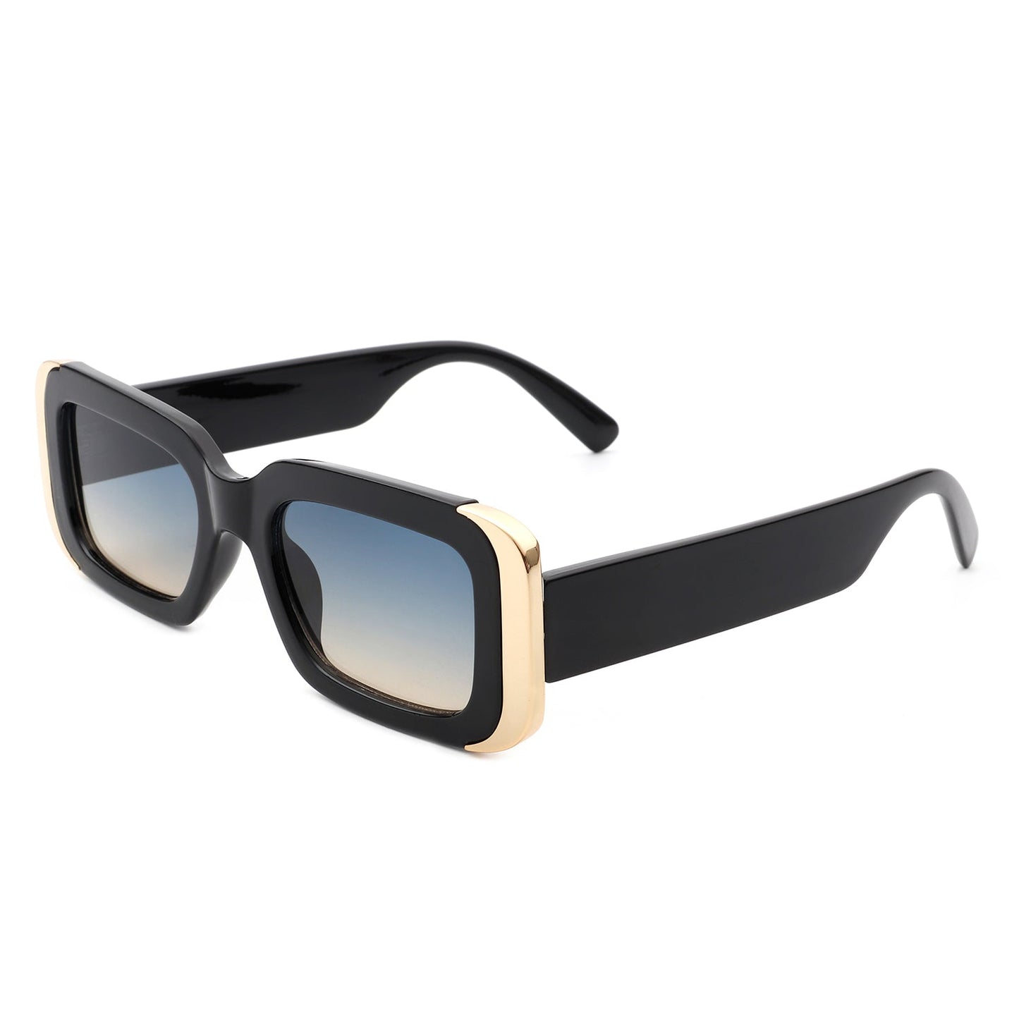 Quixotic - Rectangle Narrow Fashion Tinted Square Sunglasses-6
