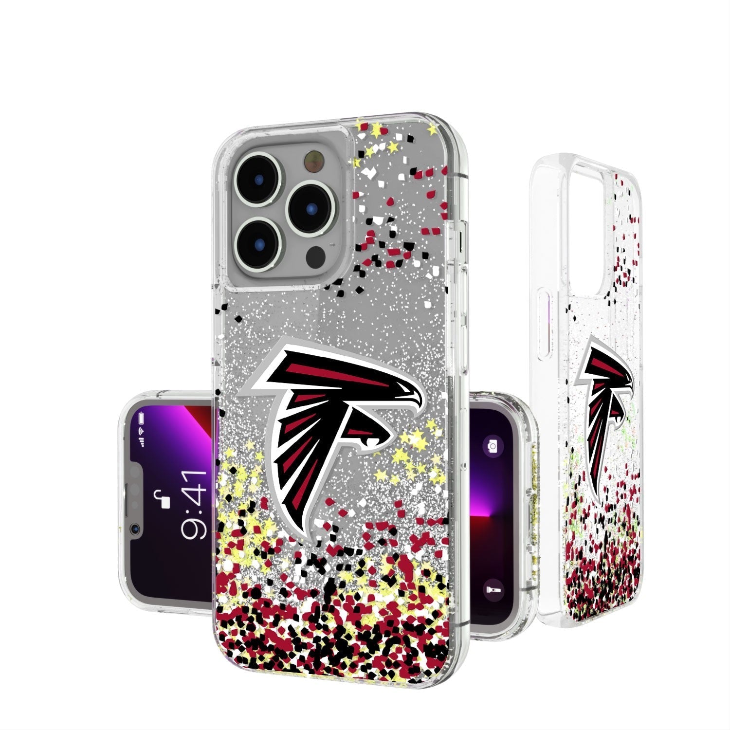 Keyscaper Atlanta Falcons Confetti Glitter Case - iPhone 11 Pro Max