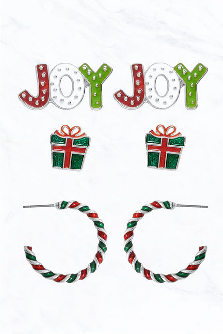 Christmas Joy Trio Earrings