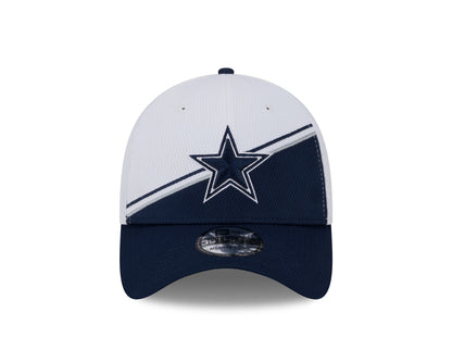 Men's New Era White/Navy Dallas Cowboys 2023 Sideline 39THIRTY Flex Hat