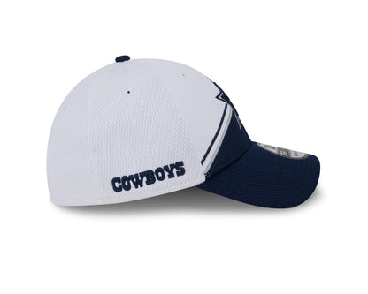 Men's New Era White/Navy Dallas Cowboys 2023 Sideline 39THIRTY Flex Hat