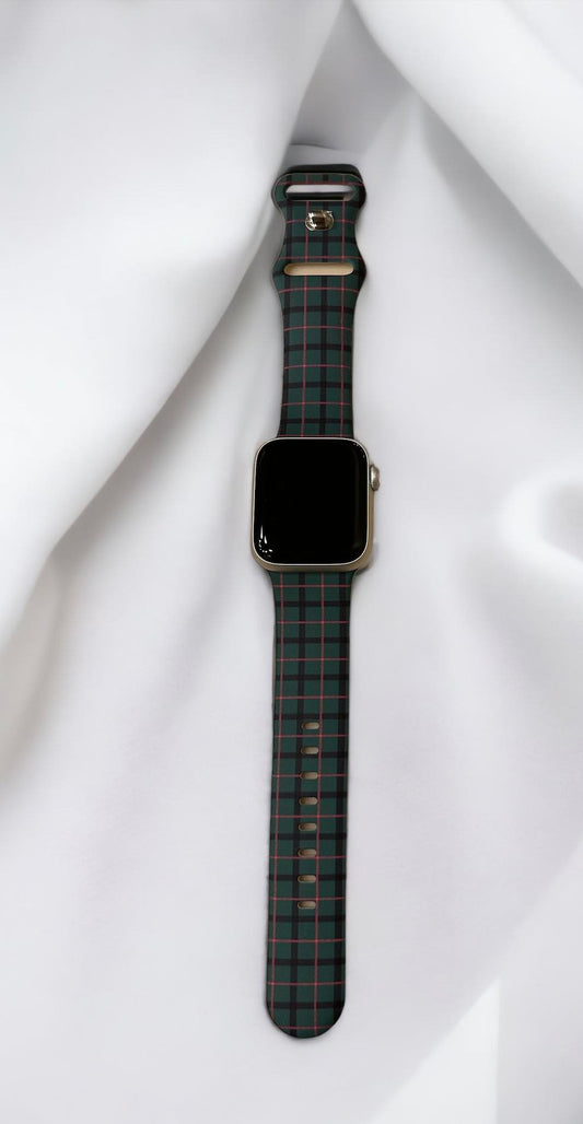 Green Plaid Apple Watch Band