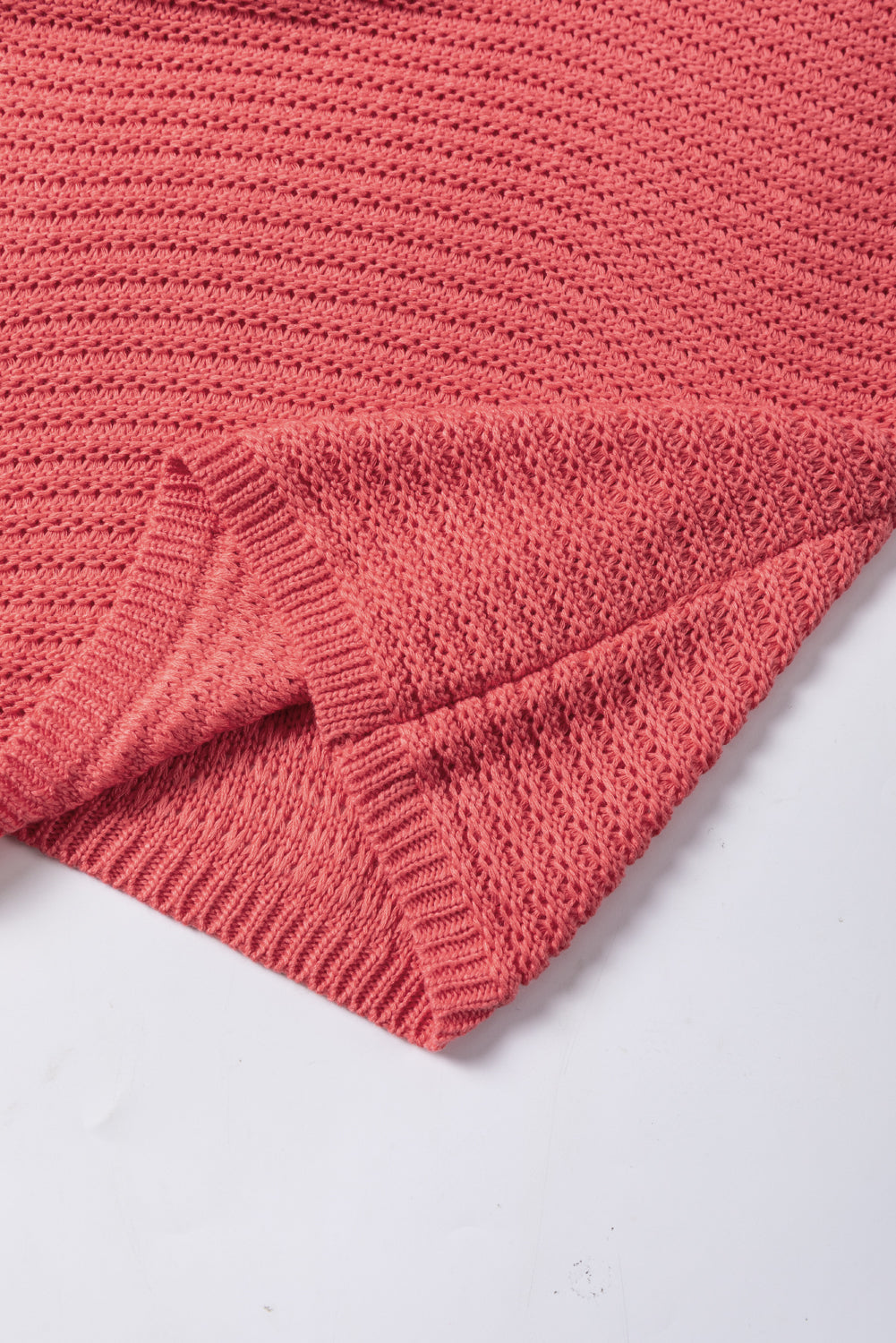 Melina Loose Knit Short Dolman Sleeve Sweater-8