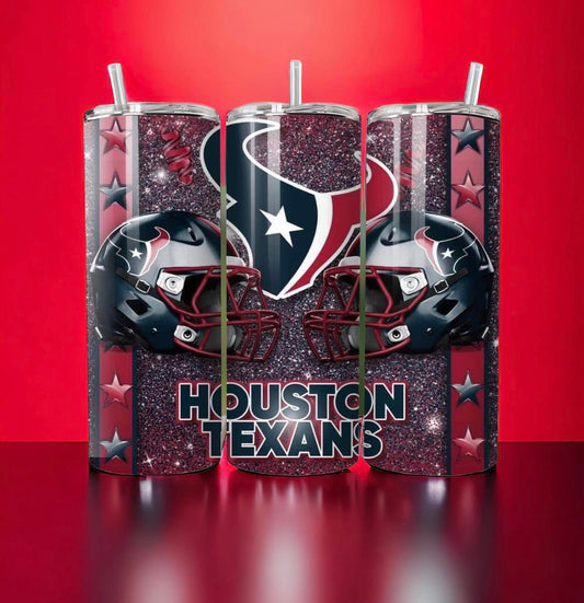 Houston Texans Helmet Sparkle 20 oz Tumbler