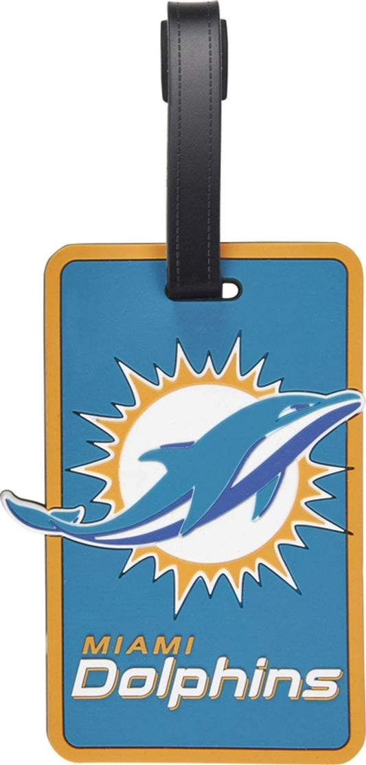 Miami Dolphins Soft Luggage Tag