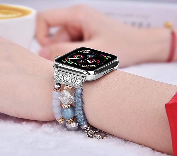 Beaded Elastic Apple Watch Band
