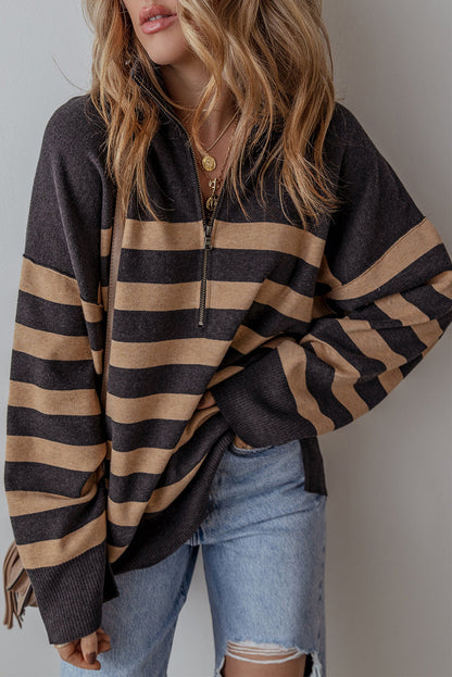 Adeline Stripe Oversized Sweater-2