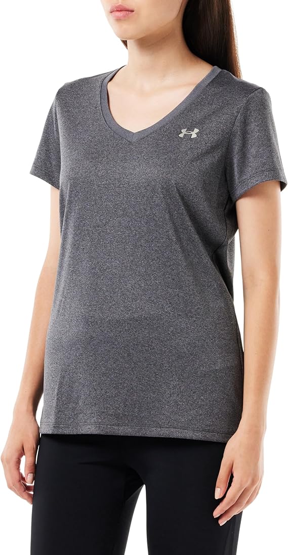 Under Armour Womens Tech V-Neck Twist Short-Sleeve T-Shirt XS