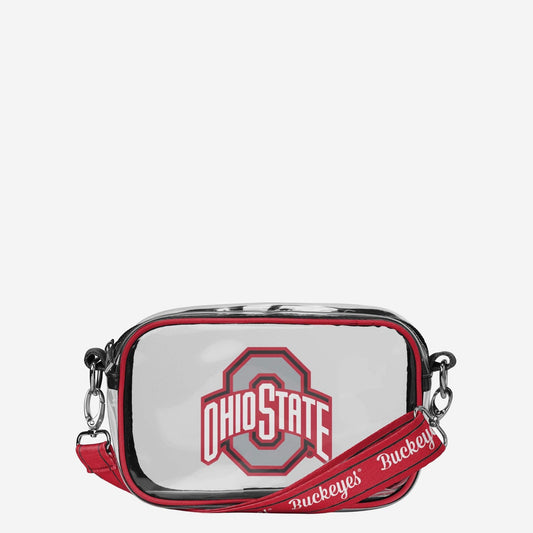 Ohio State Buckeyes Team Stripe Clear Crossbody Bag