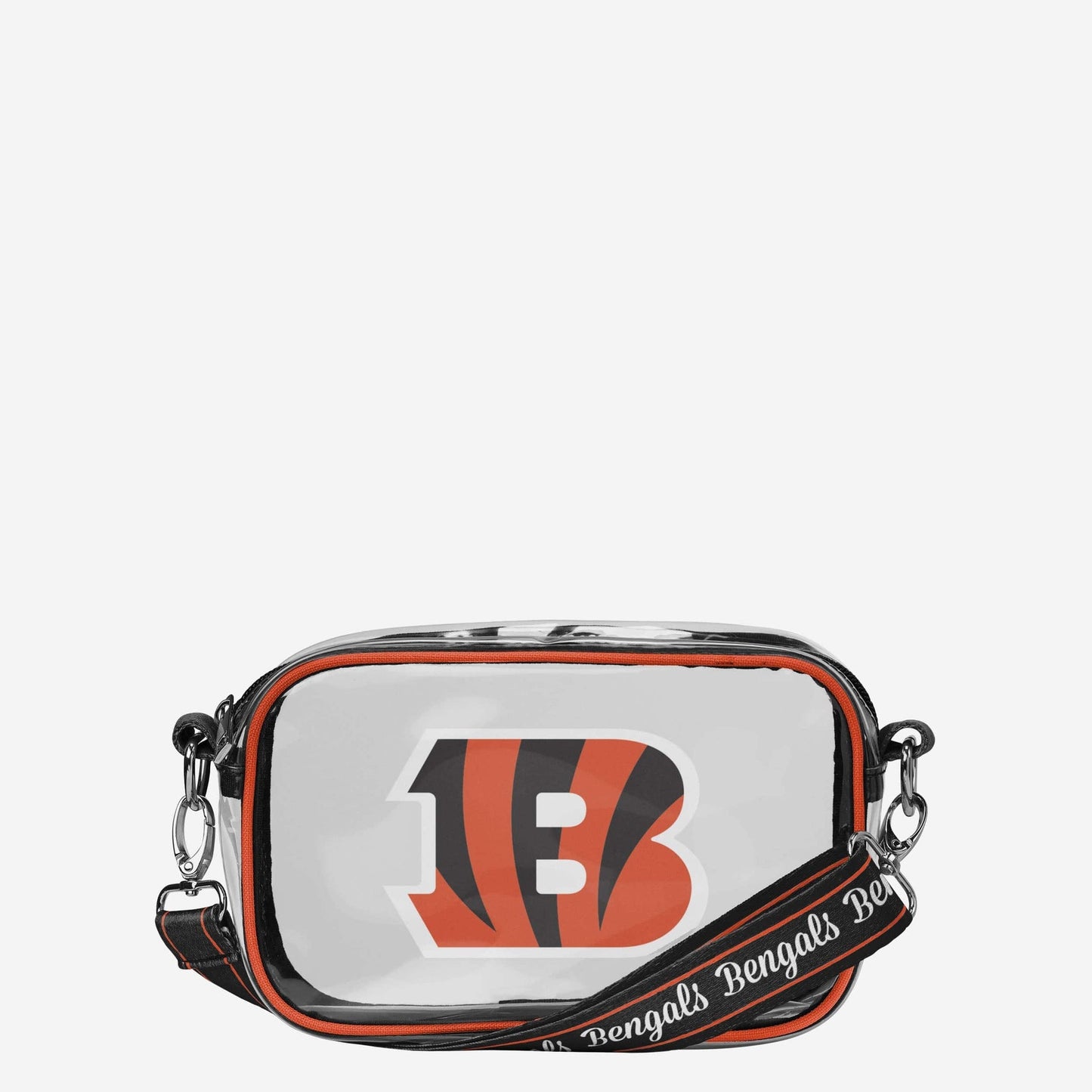 Cincinnati Bengals Team Stripe Clear Crossbody Bag