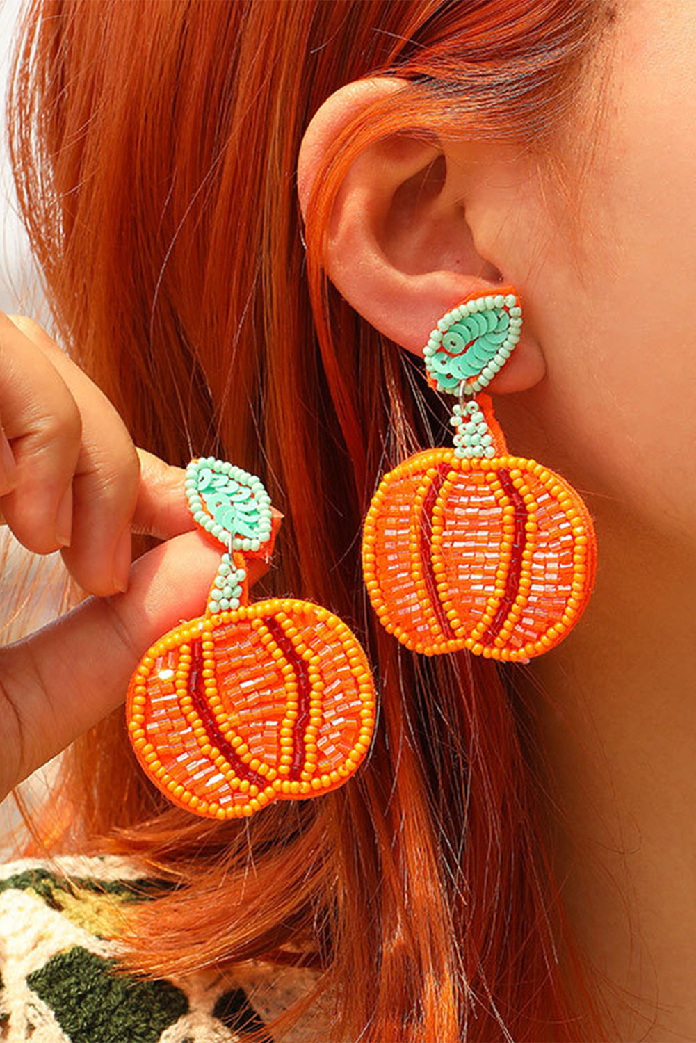 Halloween Pumpkin Earrings-1