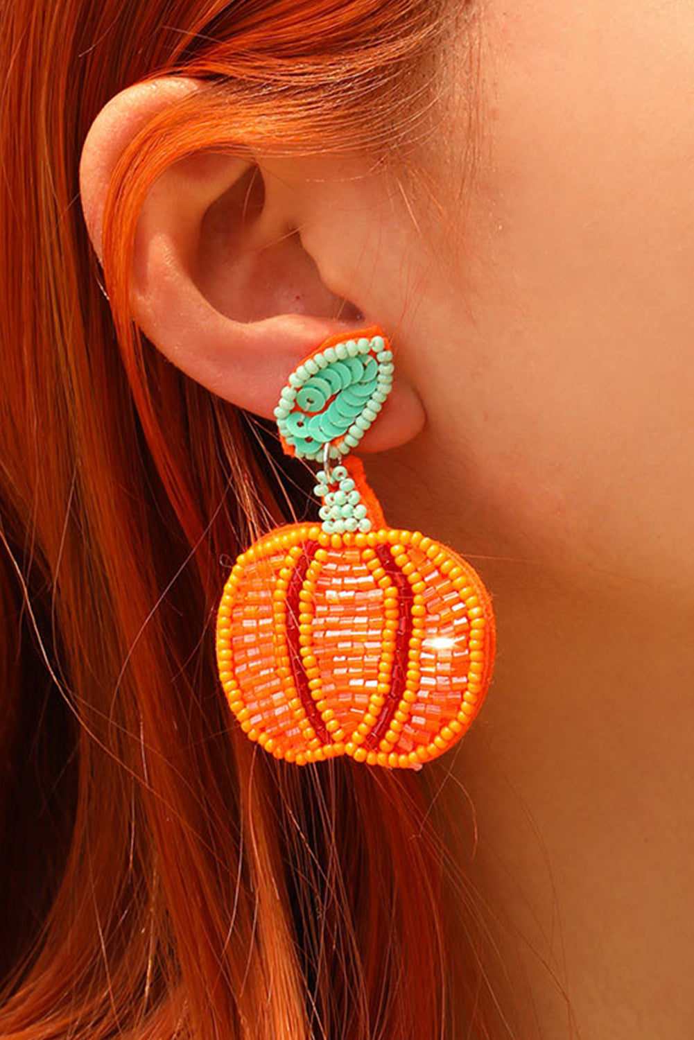 Halloween Pumpkin Earrings-0