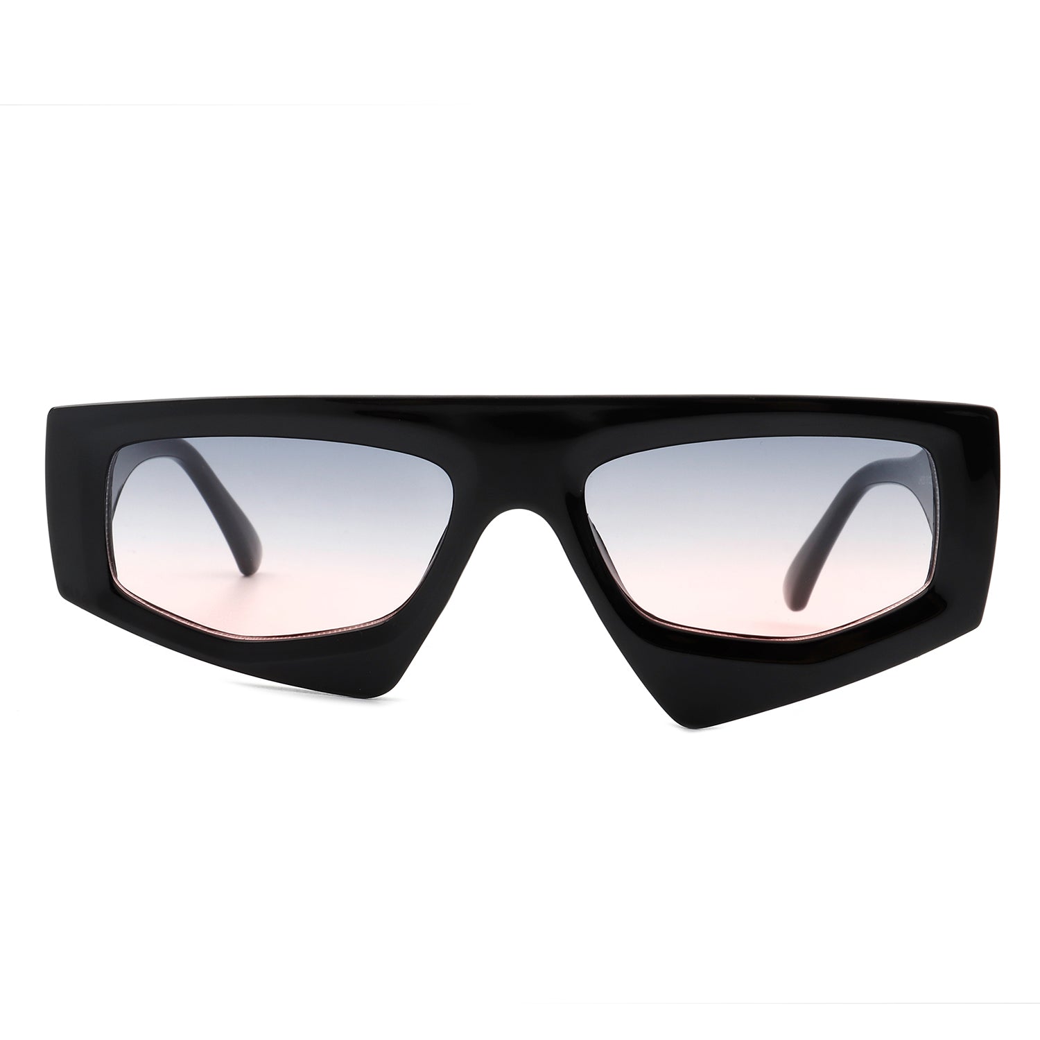 Xyrisia - Rectangle Retro Geometric Sunglasses-1