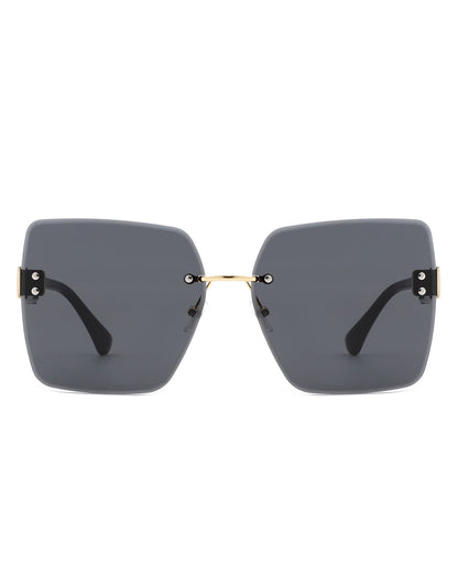 Kaelys - Women's Oversized Rimless Sunglasses-1