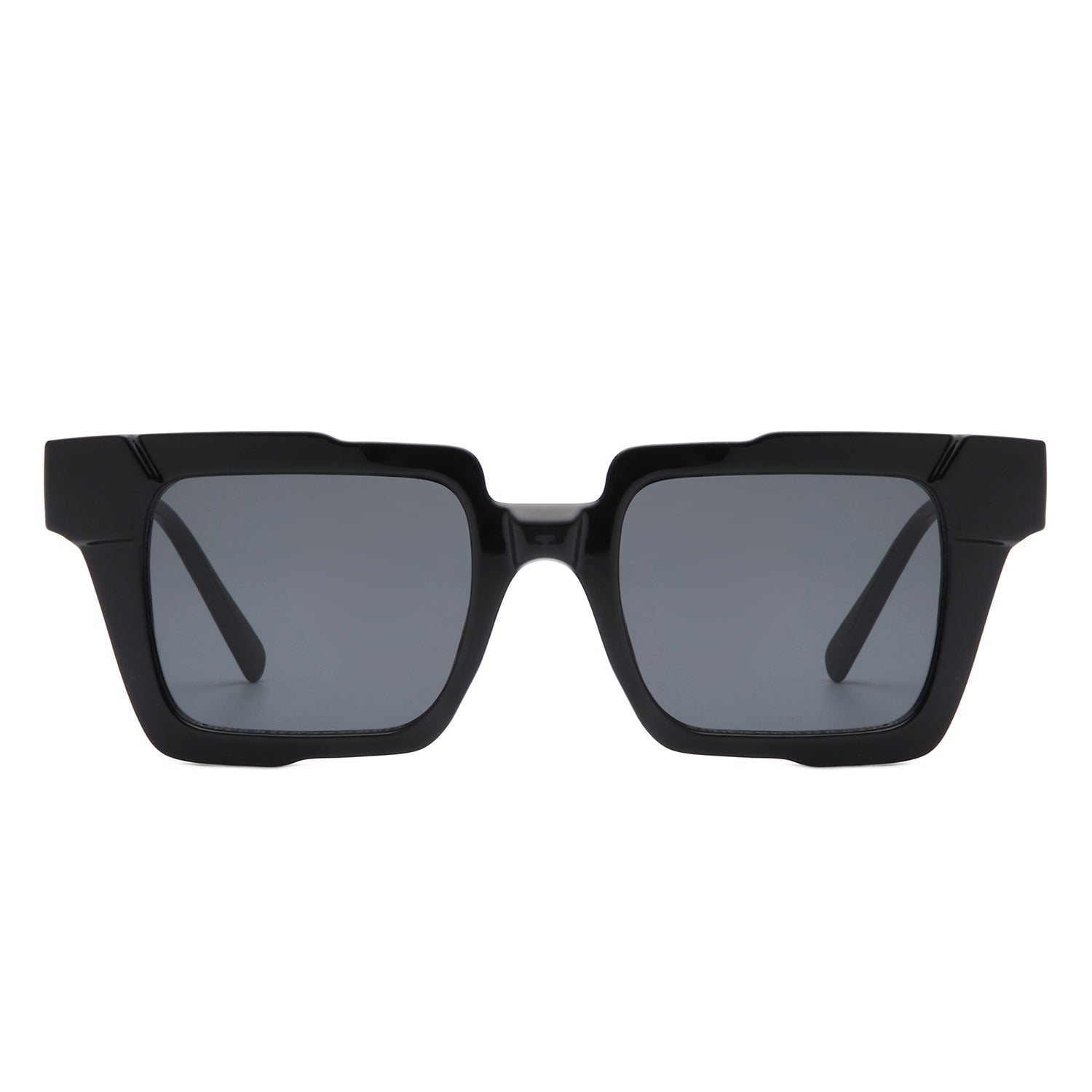 Xeno - Flat Top Geometric Fashion Square Sunglasses-1