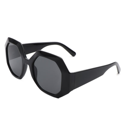 Diamorex - Retro Classic Polygon Round Fashion Women Sunglasses-5