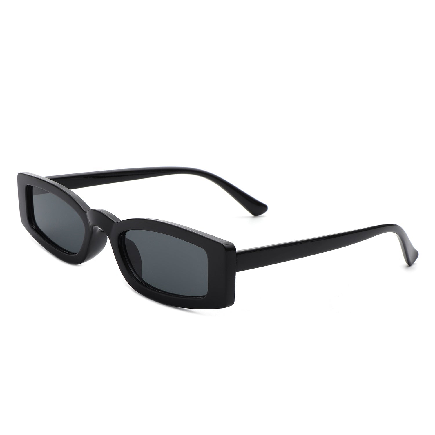 Starzest - Retro Rectangle Slim Tinted Square Narrow Sunglasses-3