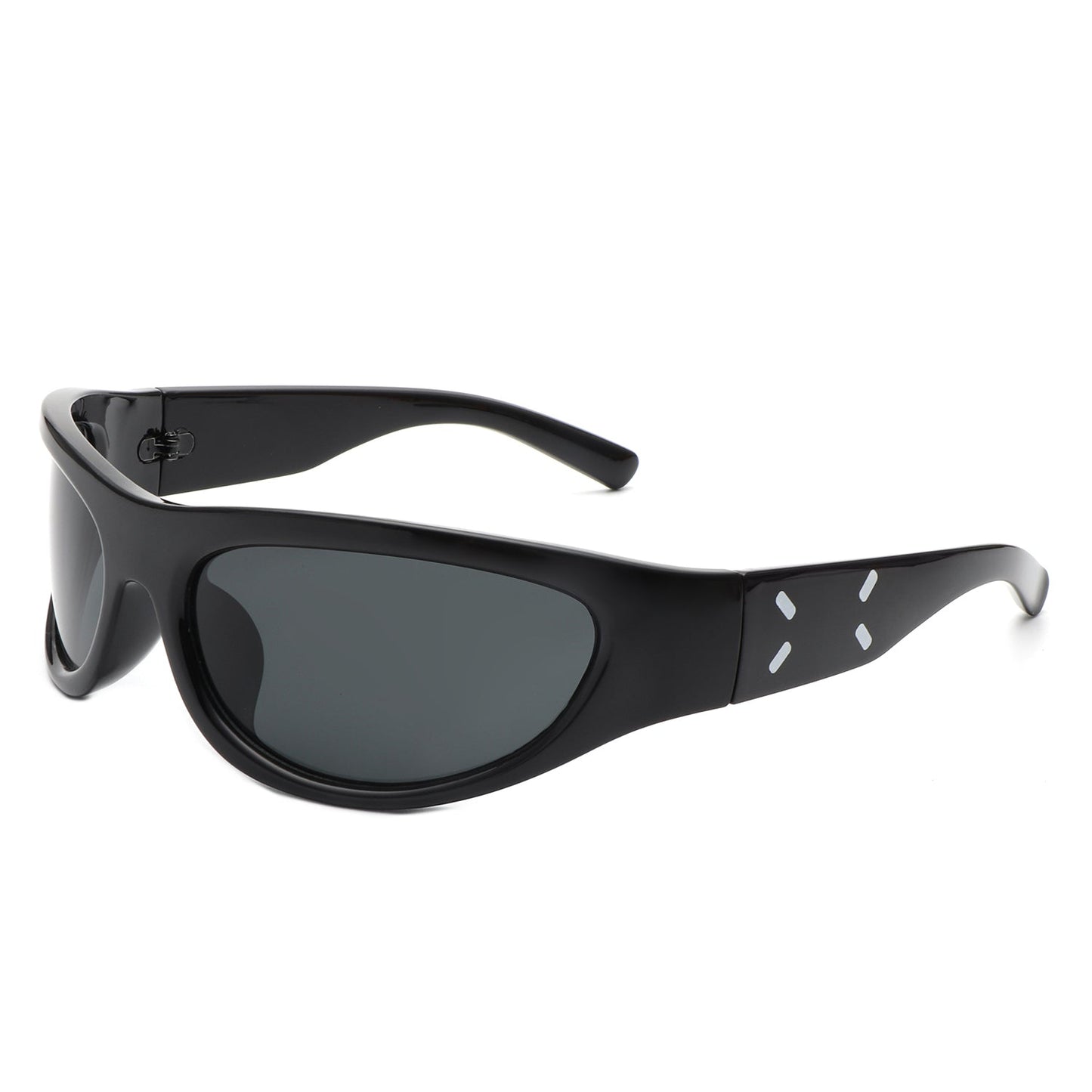 Kaelos - Rectangle Wrap Around Oval Sports Sunglasses-2