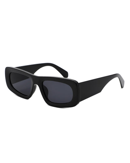 Faelon - Rectangle Retro Narrow Square Fashion Sunglasses-3