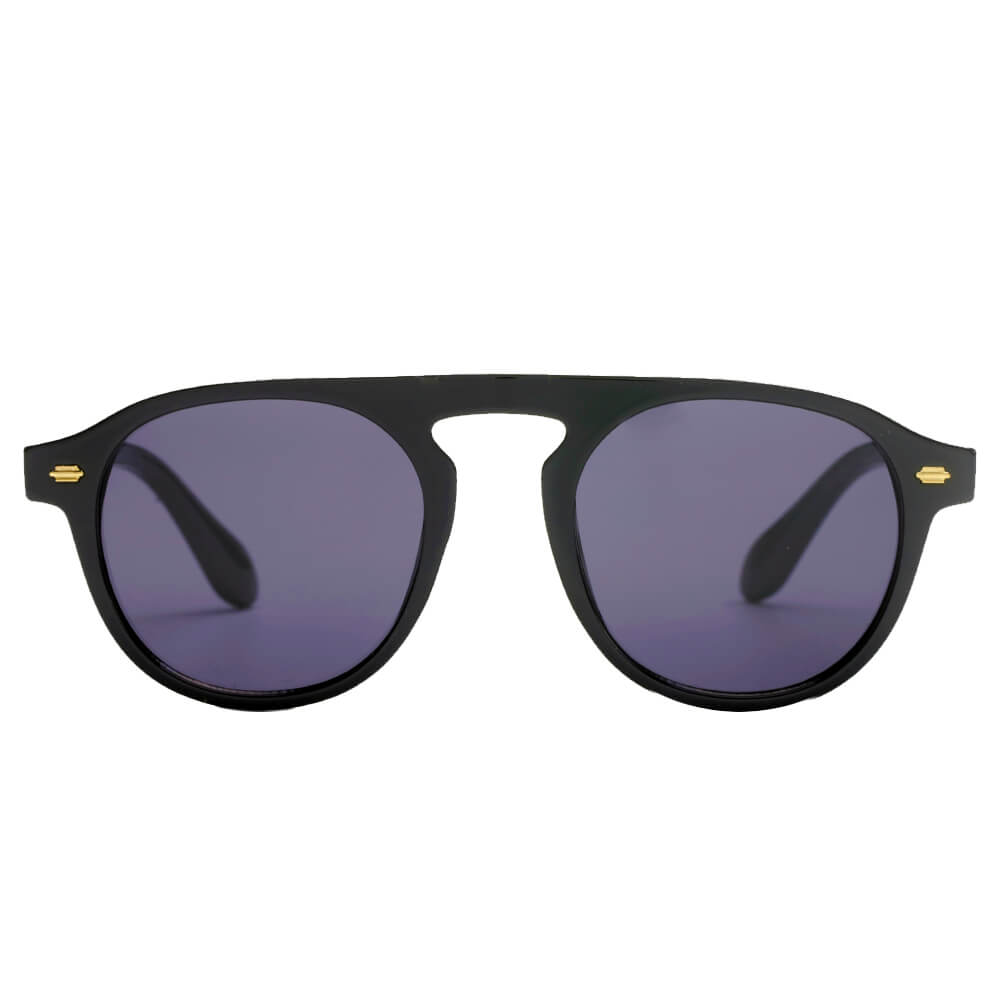 CADIZ | Unisex Round Carrera Fashion Round Brow Bar Sunglasses-1