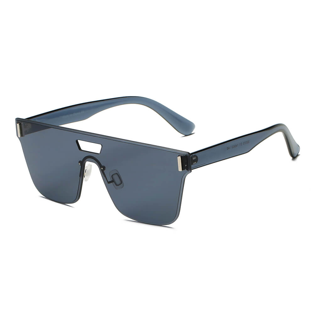 DEVON | Unisex Retro Square Mirrored Sunglasses-2