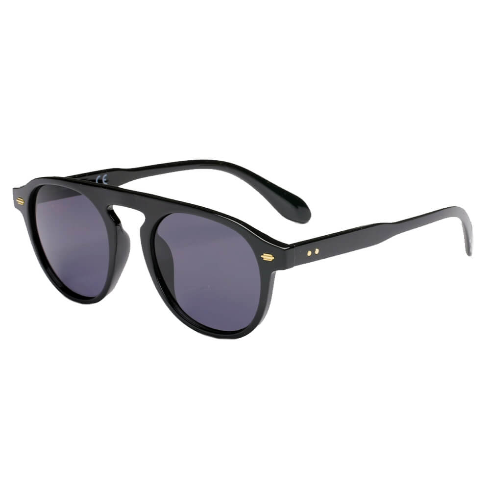 CADIZ | Unisex Round Carrera Fashion Round Brow Bar Sunglasses-0