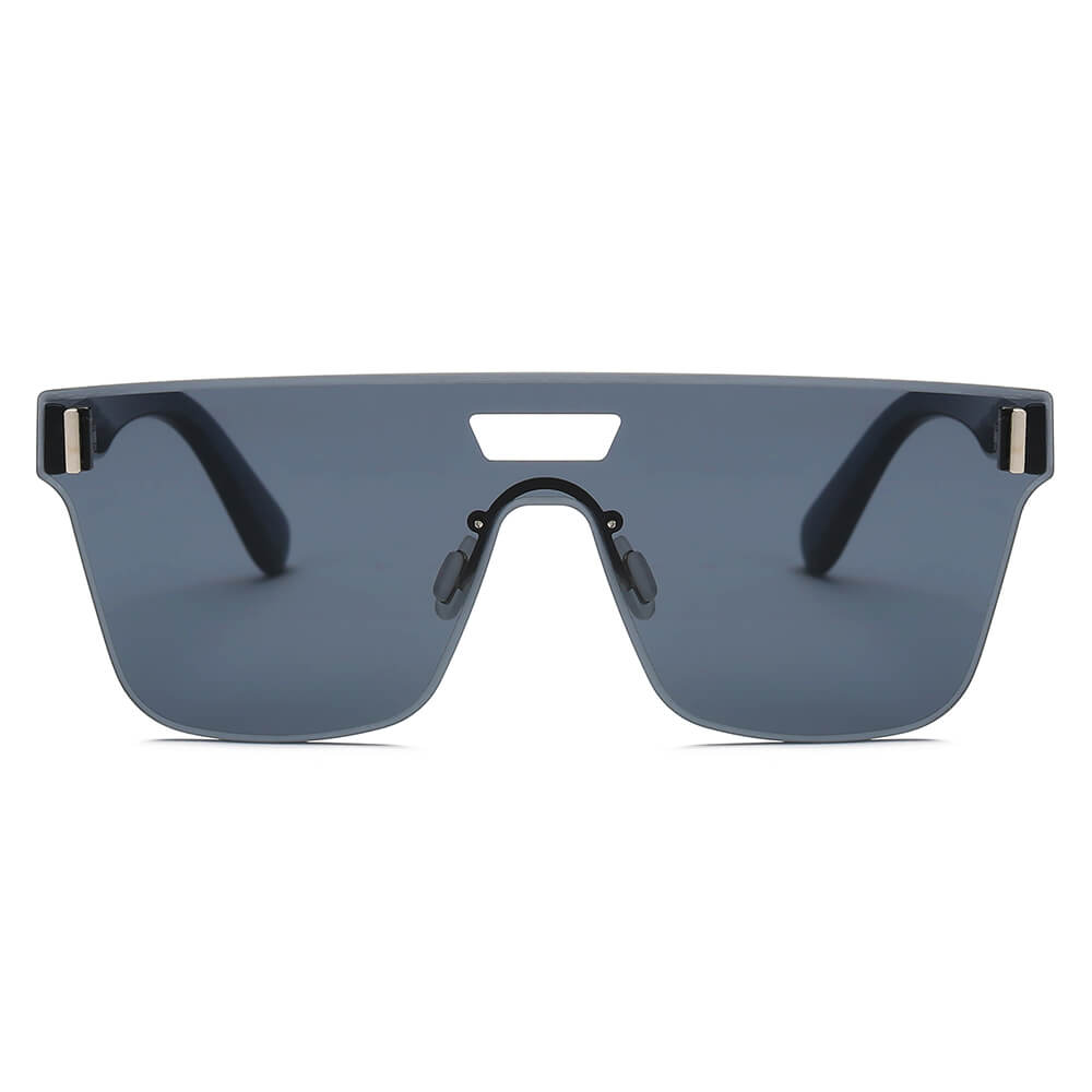 DEVON | Unisex Retro Square Mirrored Sunglasses-3