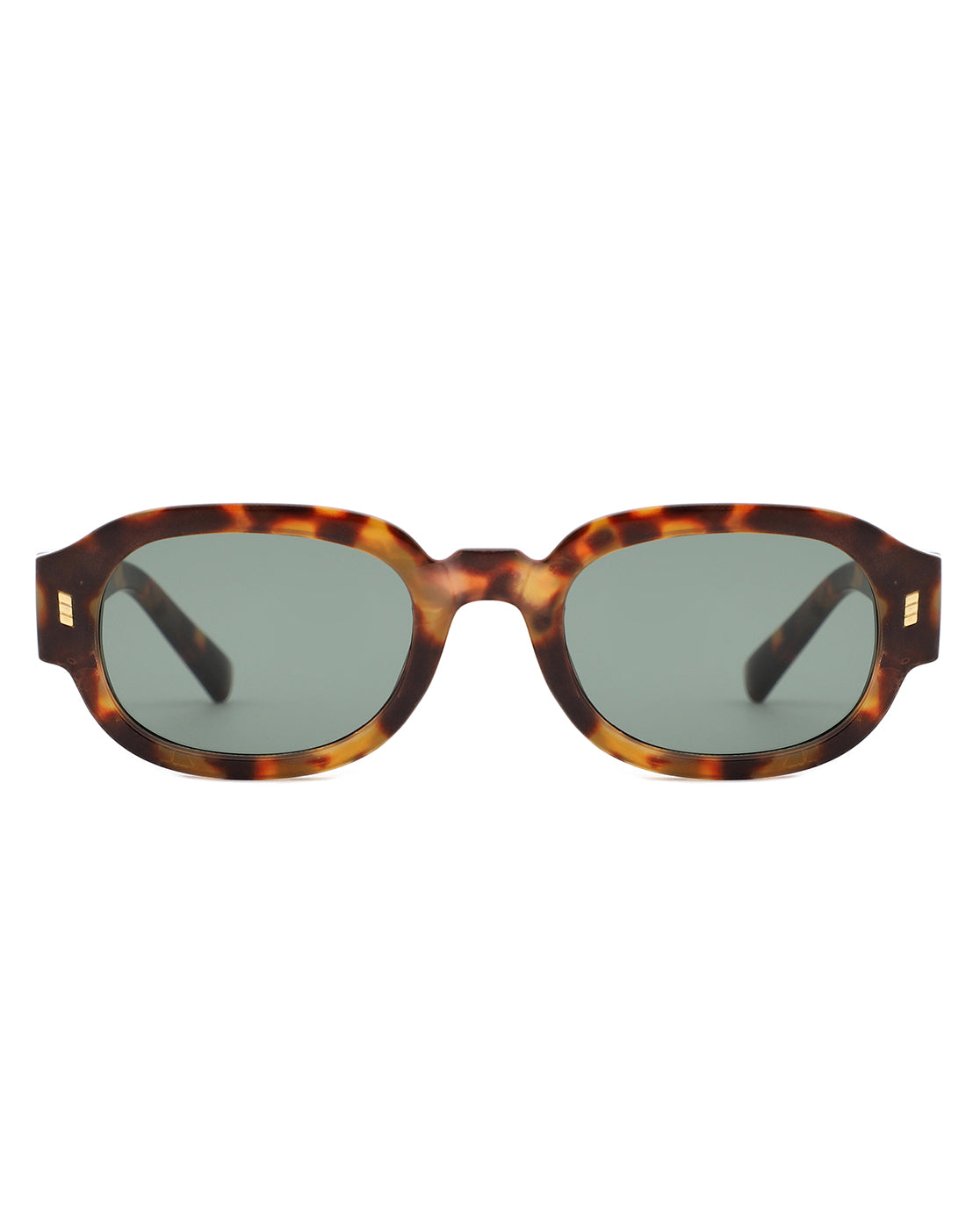 Elandra - Narrow Oval Round Retro Fashion Sunglasses-4