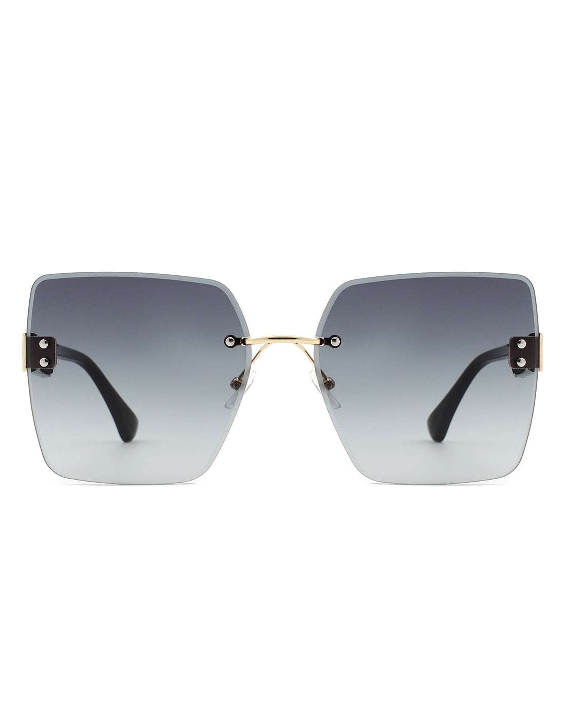 Kaelys - Women's Oversized Rimless Sunglasses-3