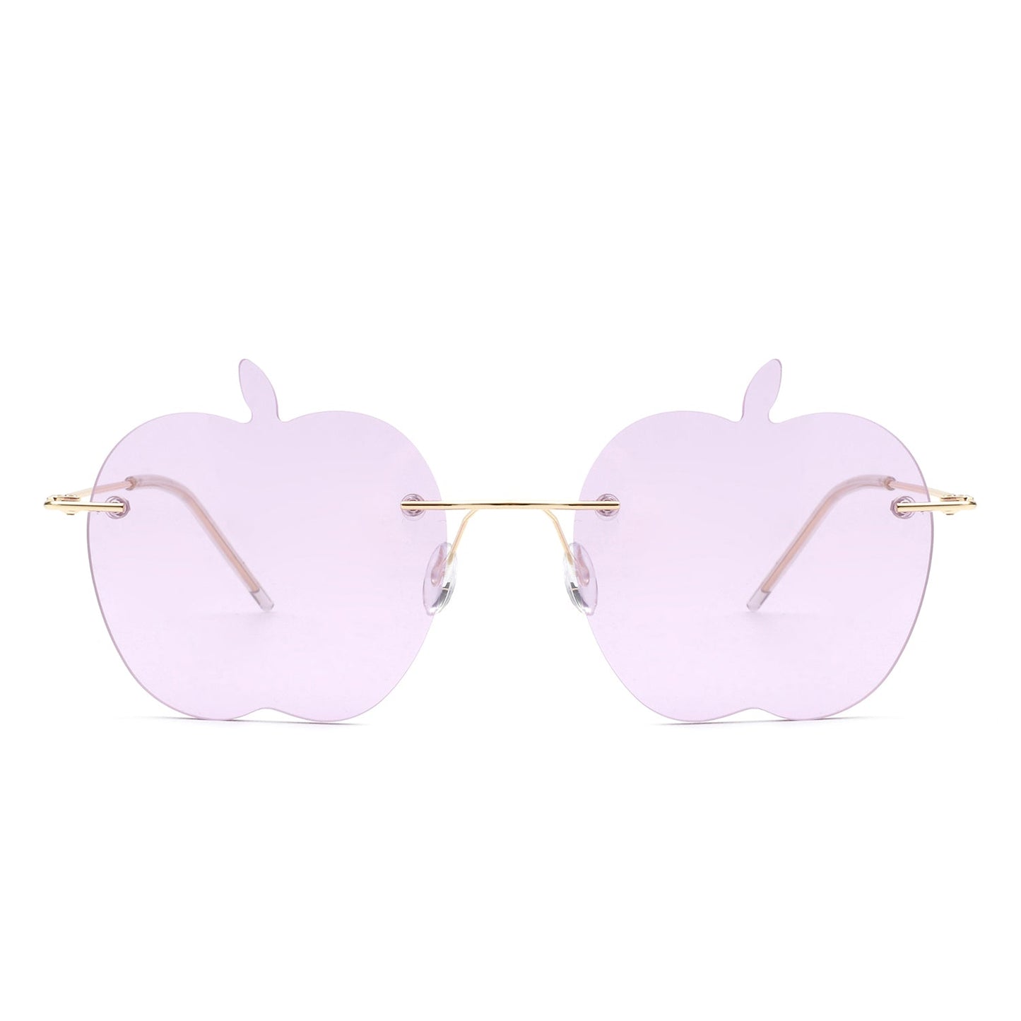 Zephyrus - Rimless Apple Shape Party Frameless Tinted Sunglasses-2