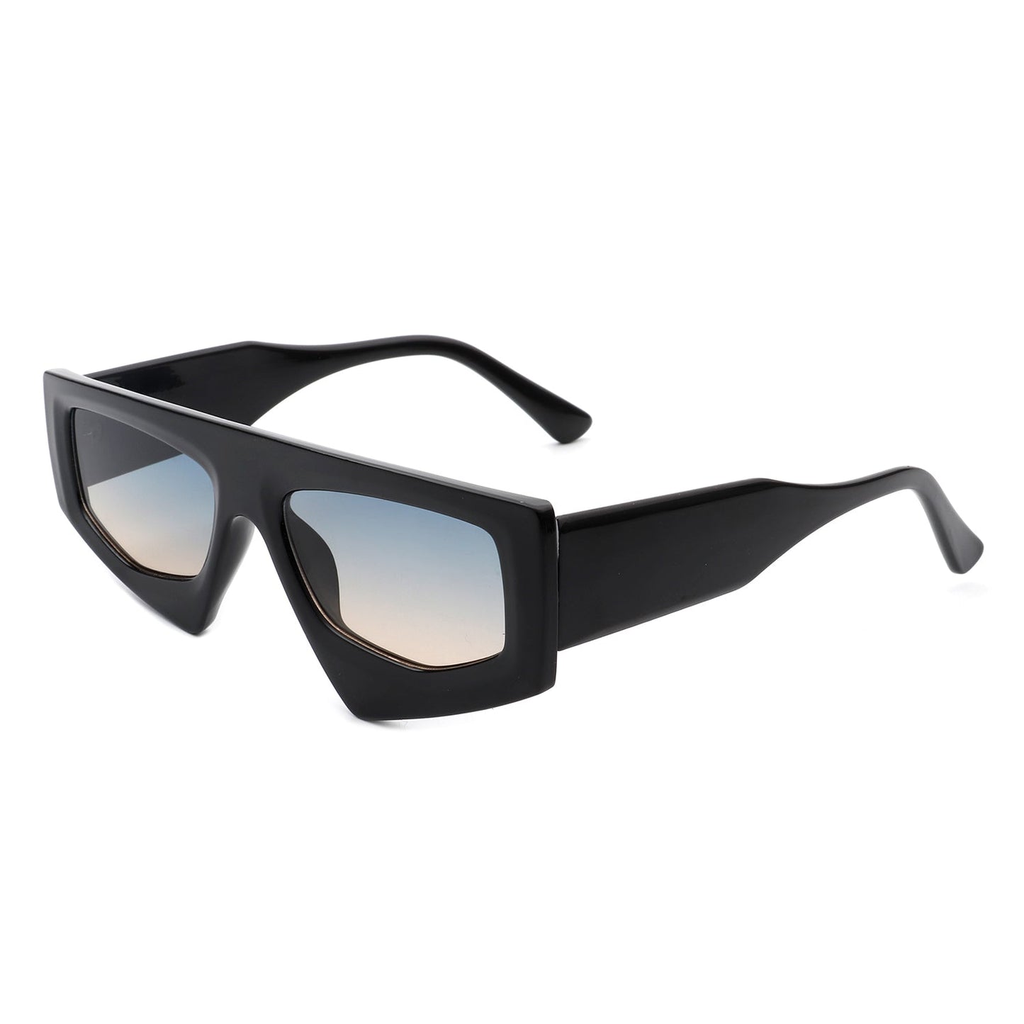 Xyrisia - Rectangle Retro Geometric Sunglasses-8