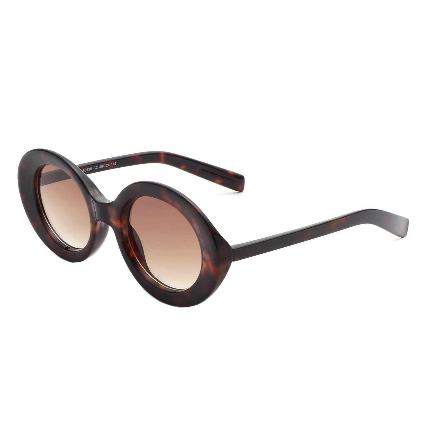 Zyriel - Oval Retro Fashion-Inspired Round Sunglasses-4