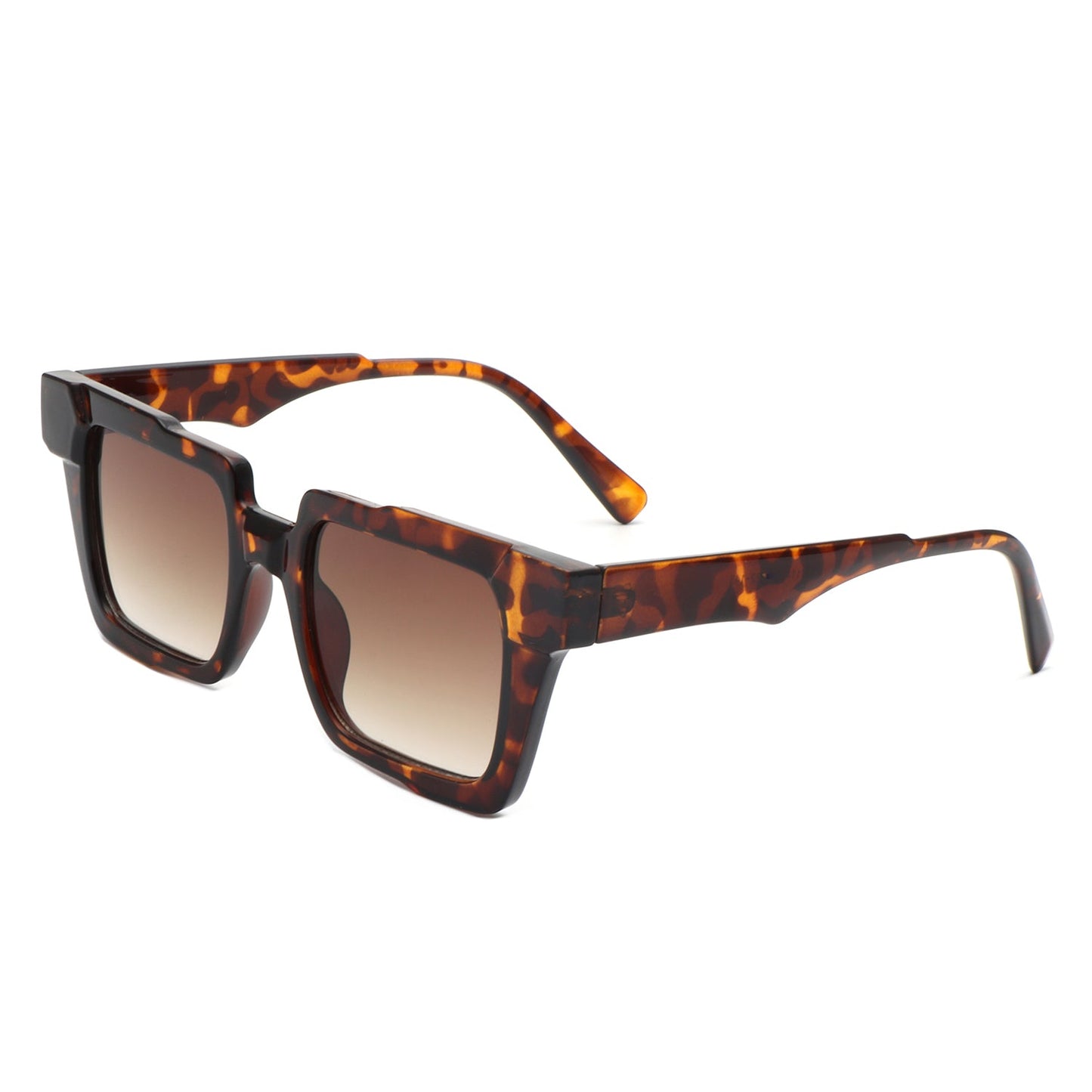 Xeno - Flat Top Geometric Fashion Square Sunglasses-0