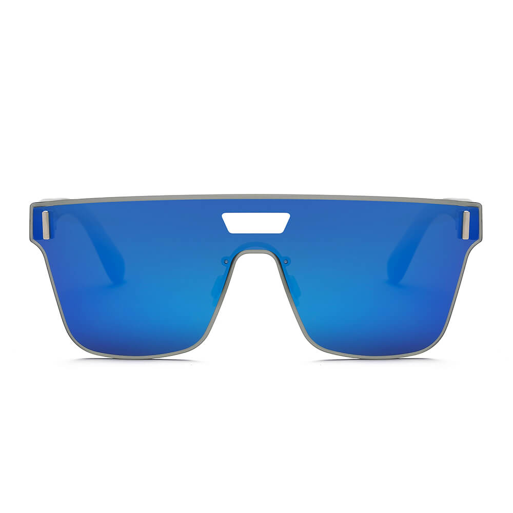 DEVON | Unisex Retro Square Mirrored Sunglasses-5