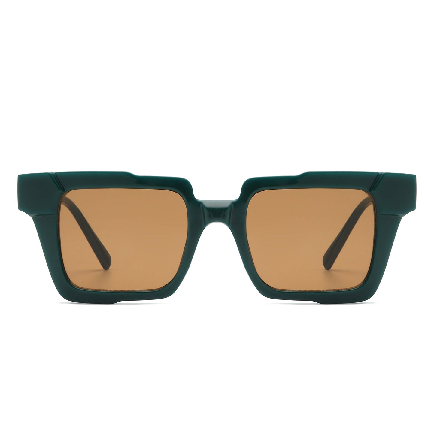 Xeno - Flat Top Geometric Fashion Square Sunglasses-4