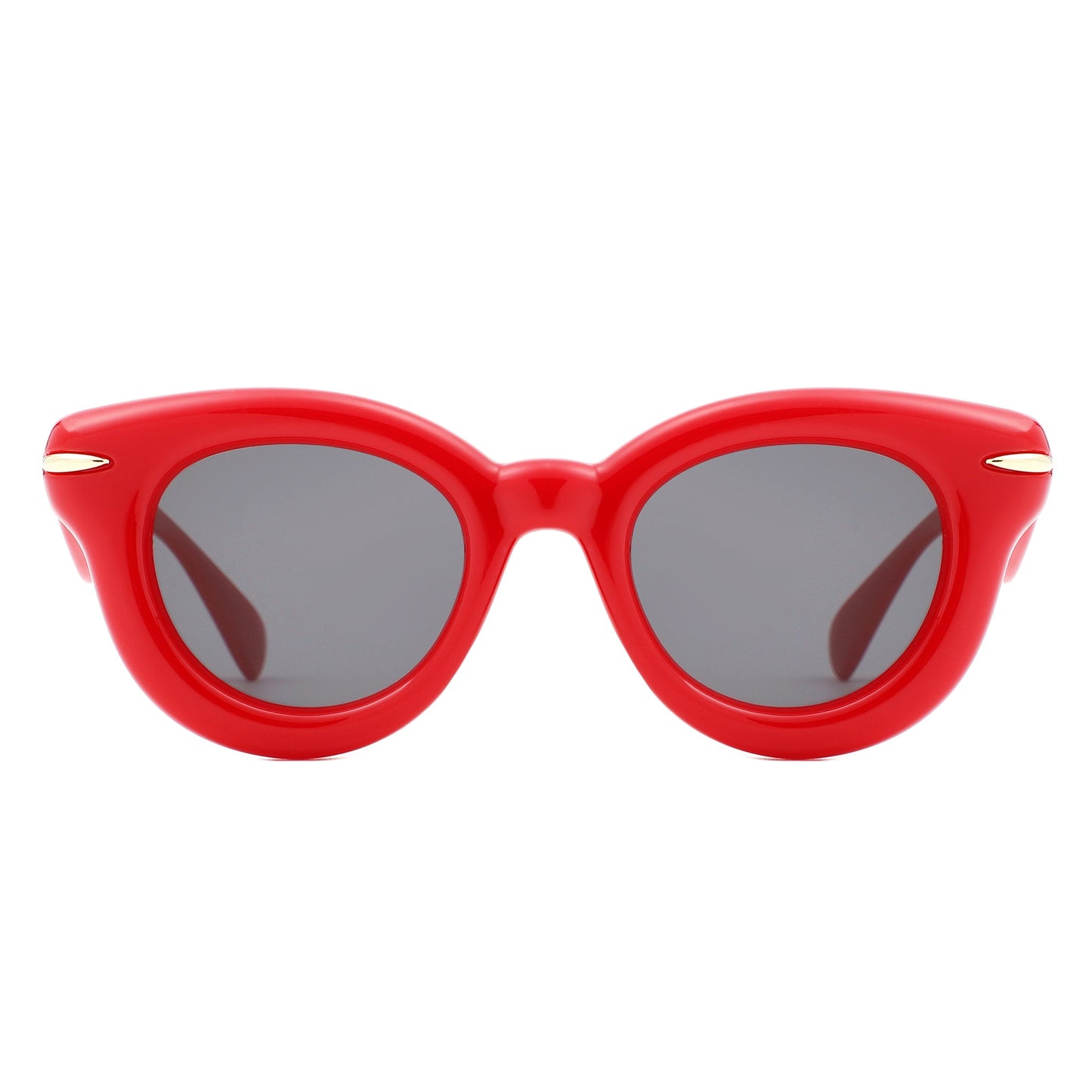 Glide - Round Thick Frame Retro Circle Sunglass-6