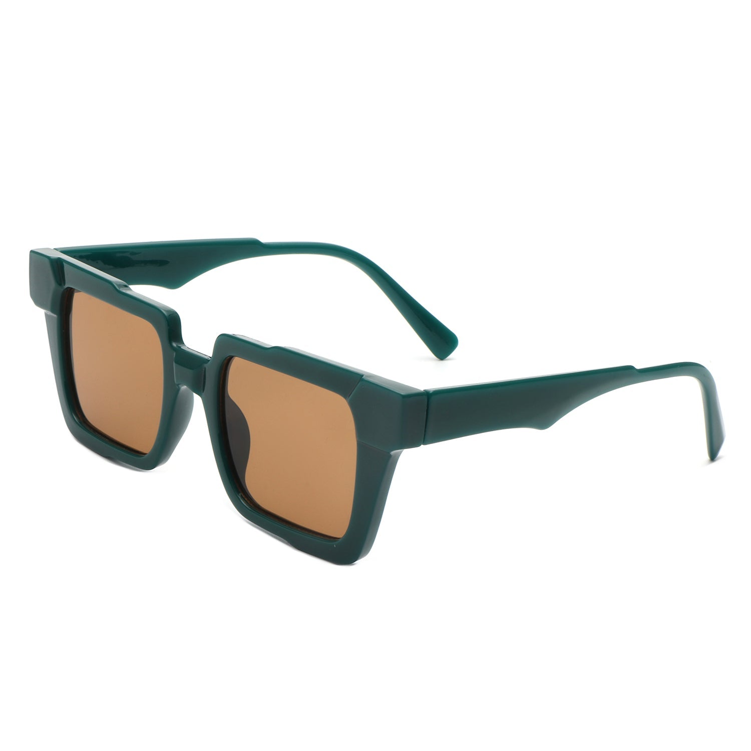 Xeno - Flat Top Geometric Fashion Square Sunglasses-5