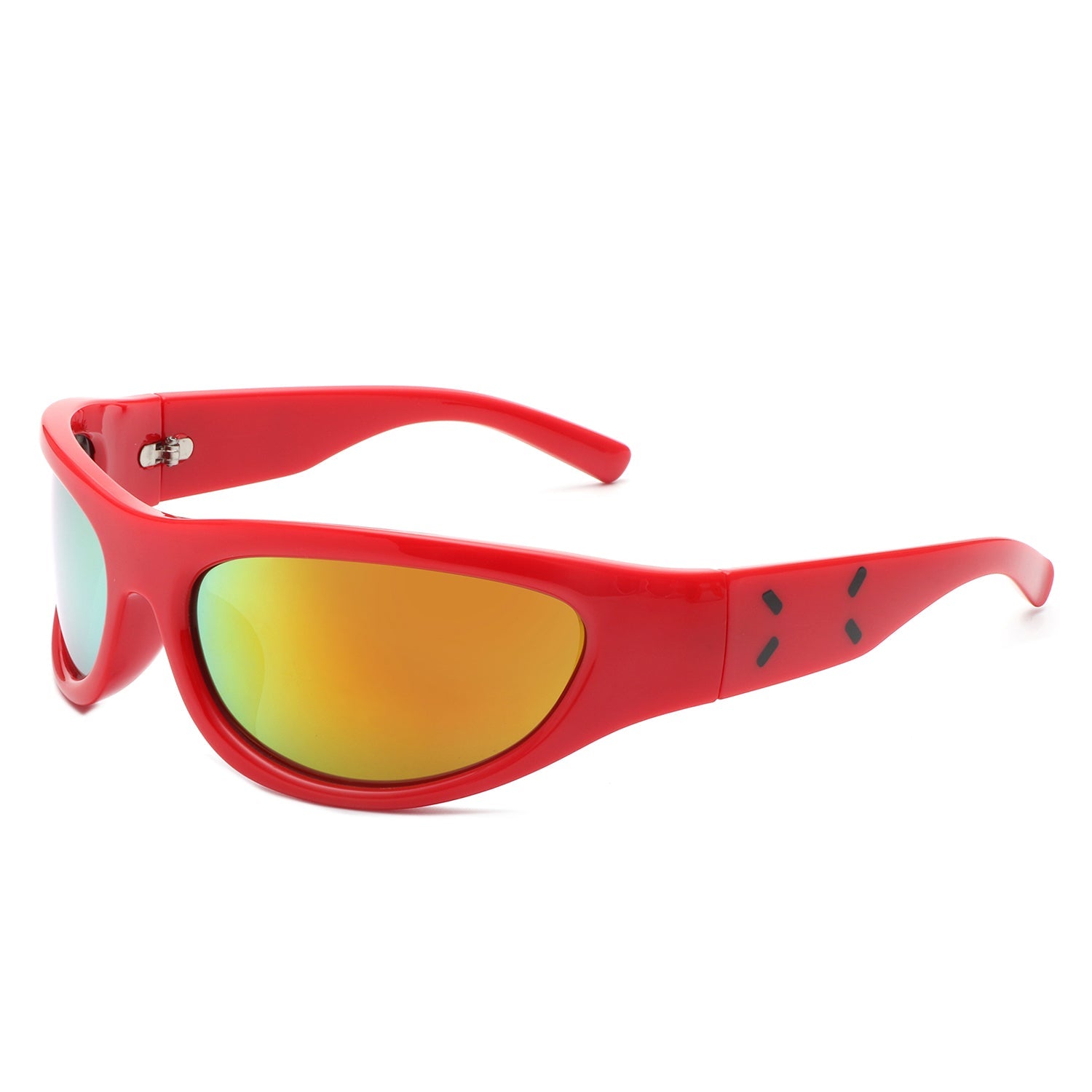 Kaelos - Rectangle Wrap Around Oval Sports Sunglasses-0