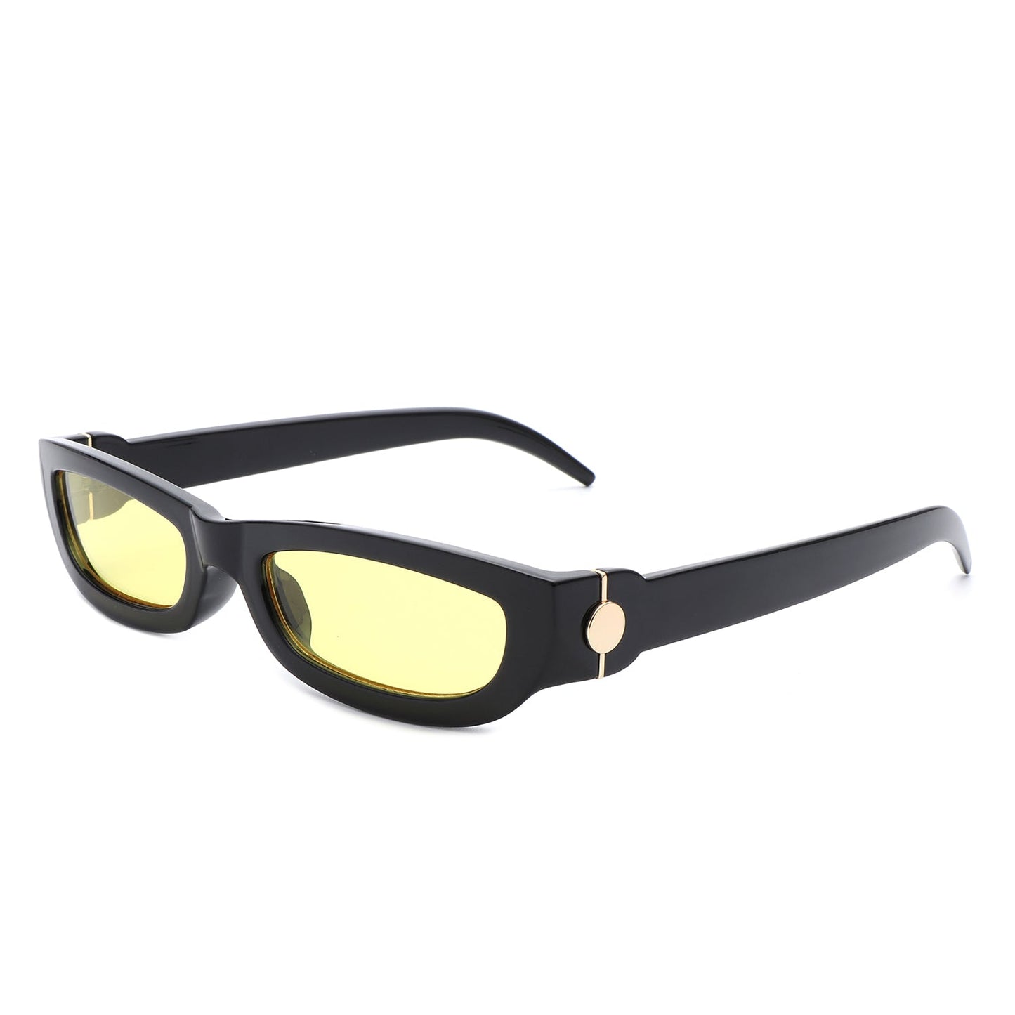 Skybloom - Rectangle Retro Slim Tinted Narrow Sunglasses-5