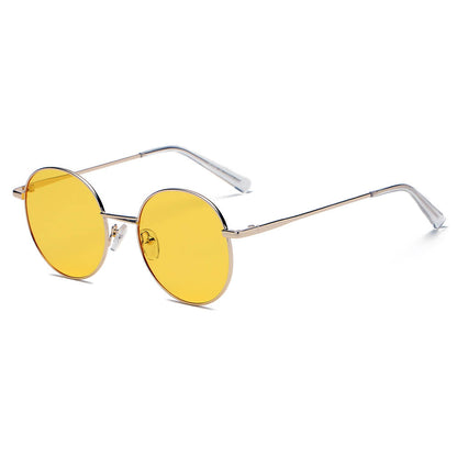 GENEVA | Retro Vintage Metal Round Oval Circle Sunglasses-0