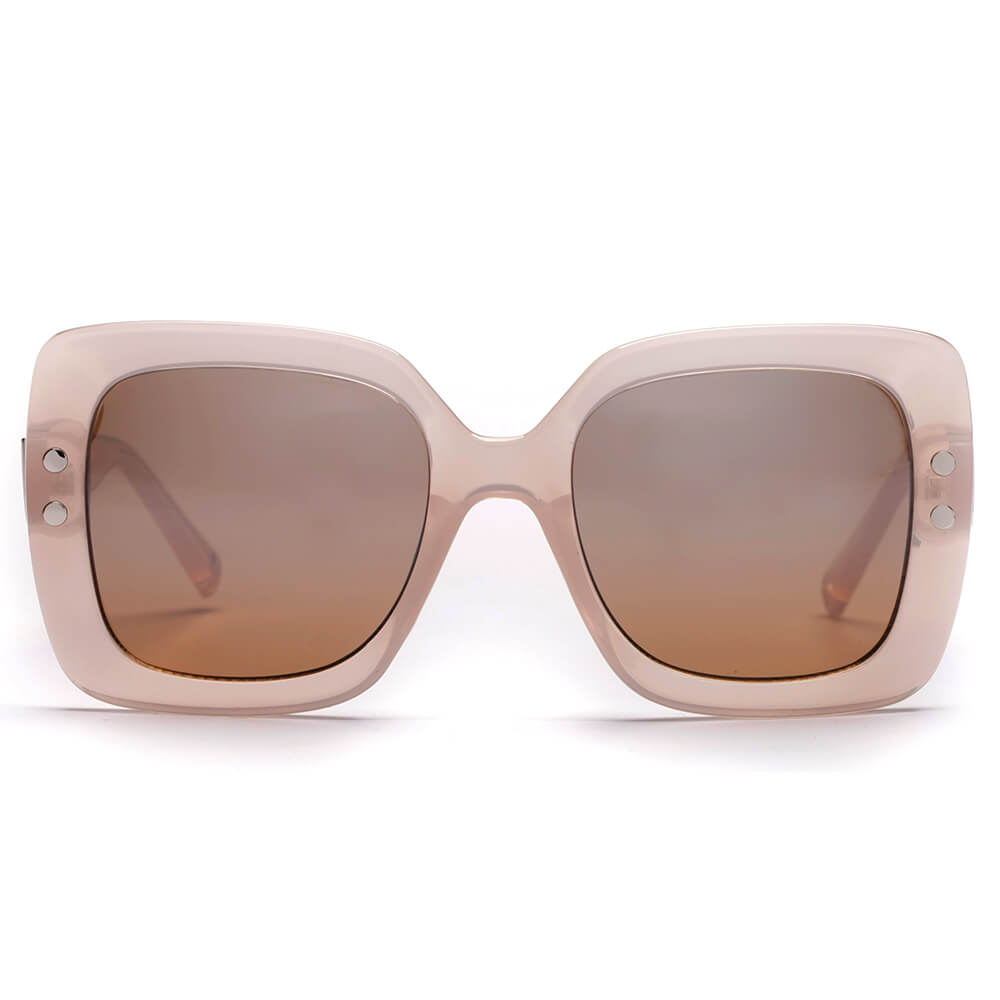 Katy - Women Square Flat Top Fashion Sunglasses-5