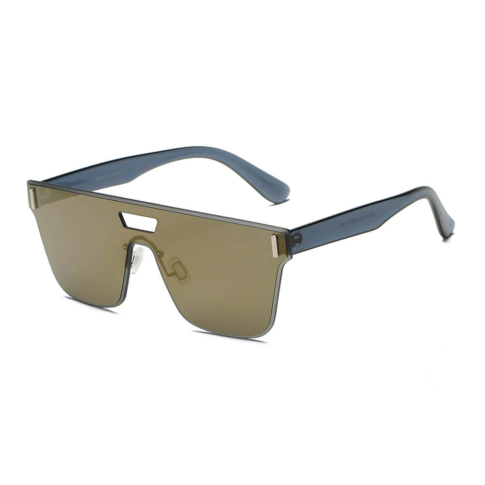 DEVON | Unisex Retro Square Mirrored Sunglasses-6