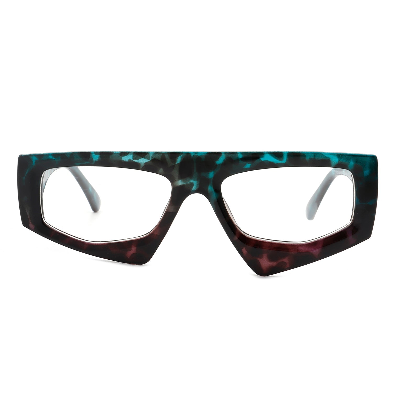 Xyrisia - Rectangle Retro Geometric Sunglasses-4