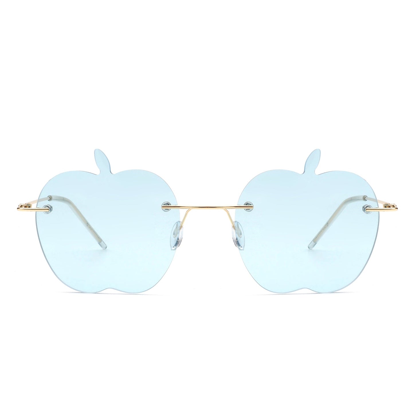 Zephyrus - Rimless Apple Shape Party Frameless Tinted Sunglasses-6