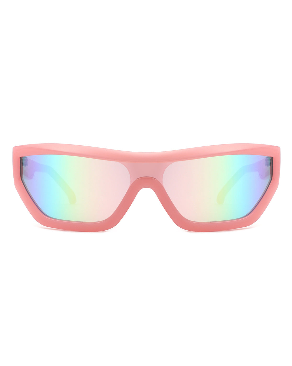 Tybalt - Square Wrap Around Geometric Fashion Sunglasses-7